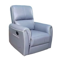 Komfortabler Zero-Gravity-Liegesessel mit Aufstehhilfe, Heimkino-Sessel, Elektrischer Leder-Relaxsessel mit Massagefunktion