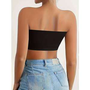 Sujetador Cómodo de Media Copa para Mujer, Antideslizante, Invisible, Sin Relleno, Integrado, Sin Tirantes, Sensación Cero, en Existencia - Product Image 2