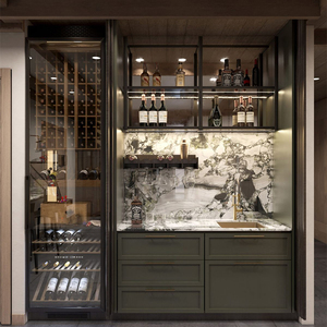 Meuble bar à vin en bois personnalisé pour la salle à manger, le salon, la chambre à coucher, l'appartement - Product Image 5