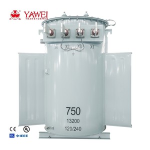 Bobina Toroidal de 750 kVA 13.2 kV Li0 con Bobinado de Aluminio y Cobre, Monofásica, Sumergida en Aceite, ISO CE 220V 50/60Hz D-M, Capacidad de 50 kVA - Product Image 1
