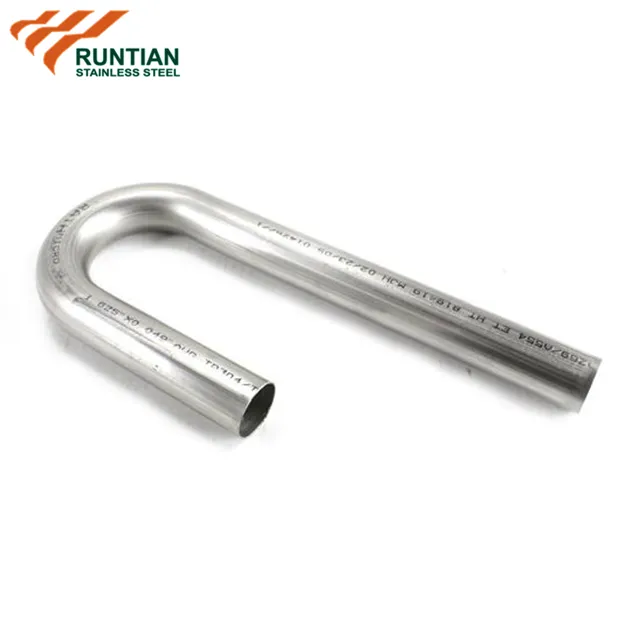 Tuyau d'échappement incurvée SS 304, tube en spirale, acier inoxydable, incurvé, 50mm, personnalisé, finition mate, haute qualité, pour voiture