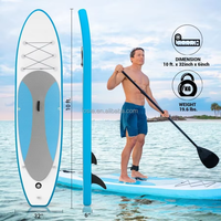 Planche à pagaie gonflable (SUP) personnalisée OEM fabriquée en Chine - Modèle iBoard ISUP couleur bois rose, comprend aileron + pagaie + laisse