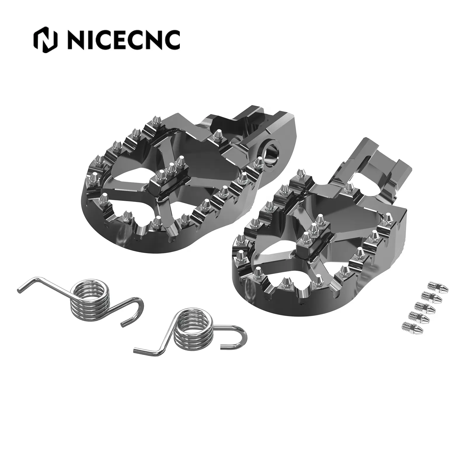 NiceCNC 57mm CNC Billet forgiato pedane pedane per KTM 125-500 XC XCF SX SXF EXC EXCF 2017-2019 2020 2021 2022