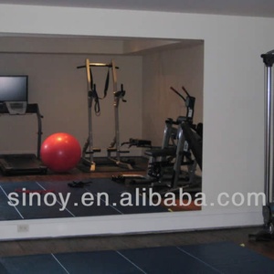 Customized Gym Mirror Safety Durable clear Images <b>Vinyl</b> Backed Safety Mirror Can Be Used in Fitness Club or Other Public Areas - Product Image 6