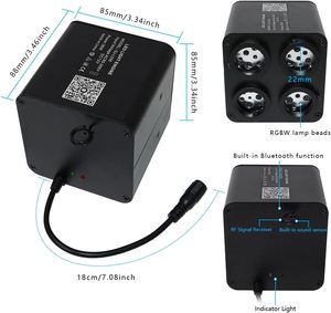 Iluminador de Fibra Óptica RGBW con 4 Salidas, Motor de Luz para <span class=keywords><strong>Techo</strong></span> de Auto con Efecto Cielo Estrellado Estilo <span class=keywords><strong>Rolls</strong></span> <span class=keywords><strong>Royce</strong></span> - Product Image 4
