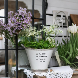 Bac à fleurs en fer épaissi de style <span class=keywords><strong>japonais</strong></span>, à double poignée, écoresponsable, idéal pour les jardins domestiques – Meilleures ventes - Product Image 2