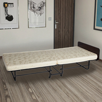 Ventes directes d'usine Grande remise Lit pliant d'hôtel de luxe Matelas à ressorts amovible en métal moderne pour appartement et chambre à coucher