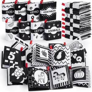 Giocattoli educativi all'ingrosso lavabile Baby Bath Touch Cloth Book stimolazione sensoriale libri di abbigliamento per bambini appena nati - Product Image 6
