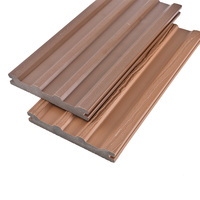 Carrelage de sol en bois et plastique Wpc 3D, pont en bois avec moulage solide, Double face