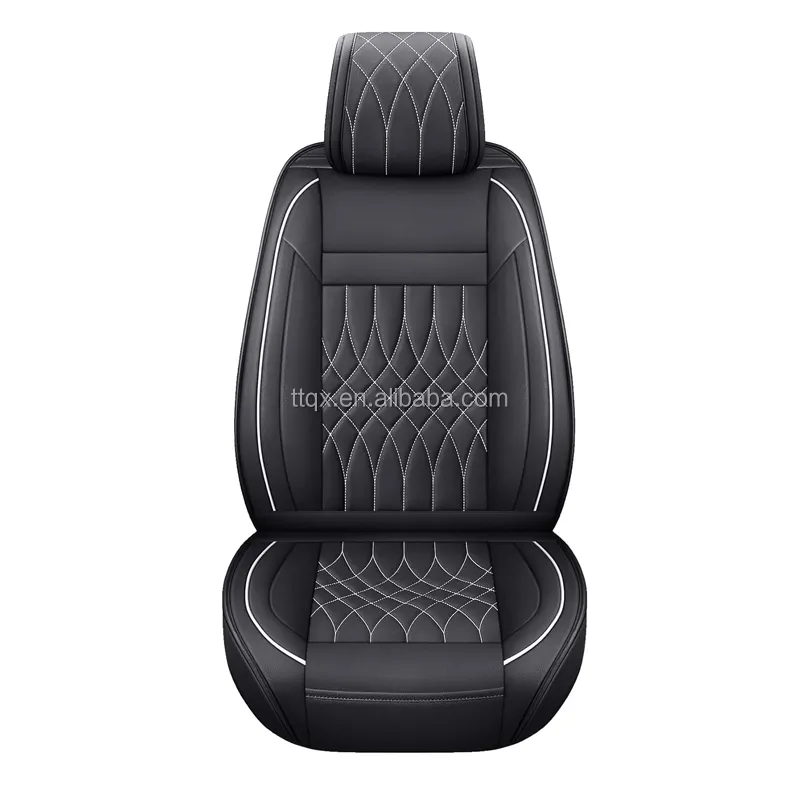 Auto-Sitzbezüge für Nissan Titan 2017-2024 Komplettsatz luxuriöses individualisiertes Leder-Wasserdicht-Autositzschutz