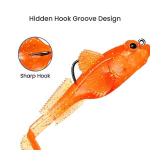 Vendita calda diretta dalla fabbrica 9G/12G/18G T-Tail ghiozzo miglior pesca marina <span class=keywords><strong>trota</strong></span> esca esca artificiale esca morbida - Product Image 6