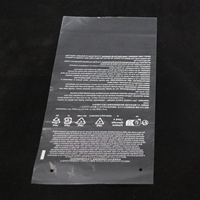 100% biodégradable impression personnalisée plat Poly sac LDPE sacs transparents pour l'emballage EN15343 sac en plastique Transparent pour vêtements