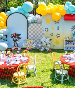 Silla Infantil de Ratán Moderna Hecha a Mano con Características de Seguridad, Asiento Ecológico para Exteriores para Fiestas de Cumpleaños y Eventos - Product Image 1