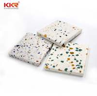 Panneau de surface solide en résine Corinas, pierre artificielle pour comptoir, fabricant de surfaces solides avec 300 options de couleur