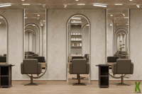 Diseño Interior 3D de Tienda de Peluquería Integral Personalizada, Diseño Completo y Decoración de Tienda, Muebles de Salón Completos Personalizados