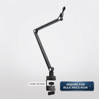Support de bureau pour projecteur en aluminium Boxiang 18Y avec pince en C et filetage 1/4 pour mini-projecteur, conférence et home cinéma