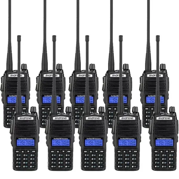 8W UV 82 VHF UHF Daya Tinggi Genggam Vox Radio Walki Talki UV-82 Talkie Walkie Baofeng UV82 10W H395