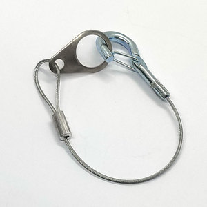 Vaste Stijl 1/<span class=keywords><strong>8</strong></span> \ "Kabeluiteinde Met Karabijnhaak Roestvrijstalen Draadkabel Reling Verlichtingsaccessoires - Product Image 4