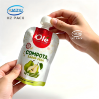 Sachets Doypack Mignons pour Aliments Bébé : Pochettes à Bec Verseur pour Yaourt, Purée de Fruits, Jus, Lait, Gelée, Salade – Emballages Anti-éclaboussures avec Bouchon Anti-avalage et Anti-fuite