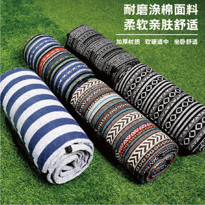 Manta de Picnic de Estilo Étnico, de Poliéster y Algodón, Gruesa, Impermeable, Portátil, para Acampar al Aire Libre, Rectangular, de Colores Mixtos - Product Image 4