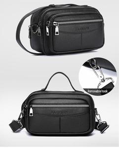 Sac à main en cuir PU pour homme, sacoche à poignée supérieure, petit sac bandoulière messager en cuir pour homme, sac à l'épaule en cuir - Product Image 6