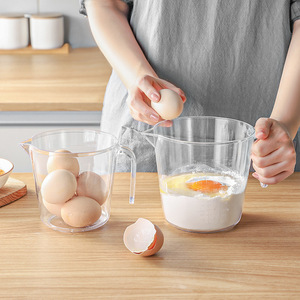 Measuring Cup With Graduations 300ML 600ML 1000ML Heat Resistant <b>PS</b> Material For Baking Kitchen Use - Product Image 2
