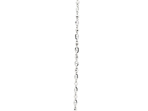 Collar de Cadena Fina con Cuentas Cortadas con Láser Radiante en Platino Pt950 Blanco, Joyería de Platino Brillante y Lujosa Unisex - Product Image 5