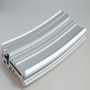 Profilo Dissipatore di Calore in Alluminio Serie 6000 Personalizzato Argento Bianco-Nero con Servizi di Taglio, Piegatura e Saldatura - Product Image 1