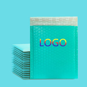 Sac à bulles en film extrudé turquoise 40x50+5CM, épais, biodégradable, écologique, pour cosmétiques, bijoux, CD, enveloppe express - Product Image 1