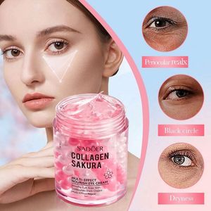 Correcteur haute définition, Cosmétiques, Produits de beauté, <span class=keywords><strong>Crème</strong></span> nourrissante <span class=keywords><strong>pour</strong></span> <span class=keywords><strong>les</strong></span> yeux au collagène Sakura, Élimine <span class=keywords><strong>les</strong></span> cernes et <span class=keywords><strong>les</strong></span> ridules - Product Image 4
