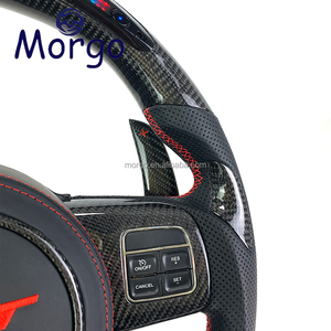 Accessoires intérieurs personnalisés en fibre de carbone pour voitures, volant pour SRT-8 Grand Trackhawk, design de style course - Product Image 4