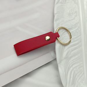 Llaveros de Cuero PU con Anillo Dorado, Correa de Cuero Casual, Llavero de Muñeca para Regalo Promocional - Product Image 6