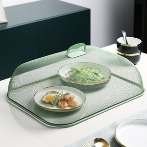 <span class=keywords><strong>Couvre</strong></span>-<span class=keywords><strong>plat</strong></span> en maille de 47 cm, rond, carré, rectangulaire, pour la cuisine, en fer, en métal, pour protéger les aliments - Product Image 1