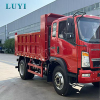 Новый и подержанный самосвал HOWO 4X2 10 тонн, 6 колес, для Африки, Sinotruk 160 л.с., 10 куб. м, самосвал 4x2
