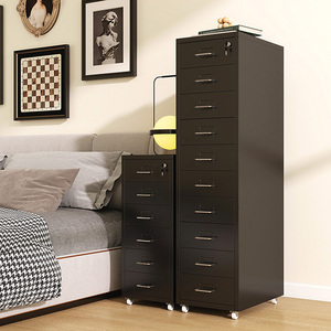 Kim loại hiện đại cán Tủ hồ sơ thấp bàn ngăn kéo lưu trữ di chuyển lưu trữ cạnh giường ngủ cho nhà văn phòng tủ phòng ngủ phòng khách - Product Image 3