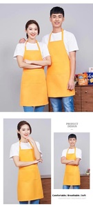 Tùy chỉnh không thấm nước poly cotton Tạp dề cho đầu bếp bồi bàn thợ làm tóc hộ gia đình nhà bếp - Product Image 4