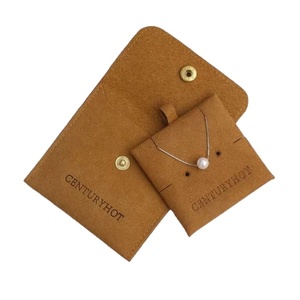 Luxury Elegant Velvet Jewelry Container Custom Logo Packaging Bags for Earrings Rings for <b>Gift</b> <b>Envelope</b> Pouches - Product Image 1