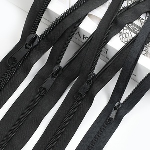 Meetee Ky378 + Za209 Tự Làm Handmade May Phụ Kiện Chất Lượng Cao Màu Đen Nylon Dây Kéo Băng Với Dây Kéo Thanh Trượt - Product Image 4