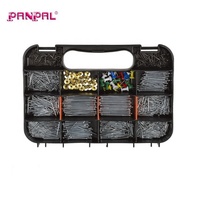Clous ronds et clous communs en acier pour quincaillerie assortie, 1150 pièces