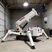 Grue araignée RST L-725 de 5 tonnes et 8 tonnes, mini-grue télescopique hydraulique sur chenilles pour chantier de construction urbaine et accès restreint