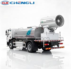 Camión rociador de agua con cañón antiniebla 4x2 personalizado, vehículo de alta eficiencia para la supresión de polvo y desodorización en sitios de construcción - Product Image 2