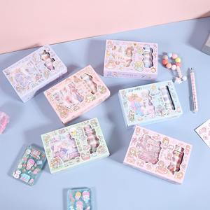 เทปบัญชีมือถือการ์ตูนน่ารักกล่องของขวัญ Washi สติกเกอร์ตกแต่งสร้างสรรค์สำหรั<span class=keywords><strong>บ</strong></span>เด็กนักเรียนเด็ก - Product Image 3