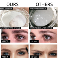 Gel Sourcils Transparent Vegan et Sans Cruauté, Imperméable, Longue Durée, Naturel – Crème et Savon Rehausseur pour Sourcils avec Marque Privée, Vente en Gros