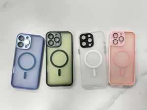 Matte từ điện thoại di động trường hợp đối với <span class=keywords><strong>iPhone</strong></span> 17 16e 16 15 14 13 12 11 Pro Max pivot Bracket da bảo vệ điện thoại di động Bìa - Product Image 5