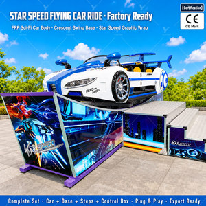 Nuevas atracciones de coches voladores de la marca Good Feedback Factory de Túnez, equipo de parque de atracciones temático para entretenimiento infantil en venta - Product Image 4