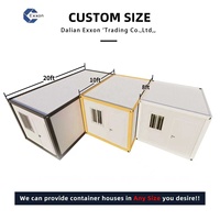 Maison préfabriquée modulaire de 20 pieds, conteneur détachable, portable, en kit, bureau mobile, mini-maison