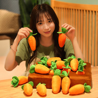 2025 nueva tendencia juguete personalizado diferentes verduras Ocultar y buscar zanahoria suave niños juguetes educativos para niños de edad temprana