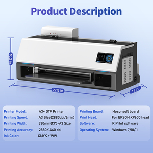 Impresora DTF Automática con Cabezal de Impresión XP600, Lista para Enviar desde Almacén en EE. UU., Impresora de Transferencia Térmica Directa a Película para Ropa - Product Image 2