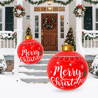 Boules/sphères gonflables de Noël pour décorations de fêtes de grande taille pour la porte d'entrée et la cour