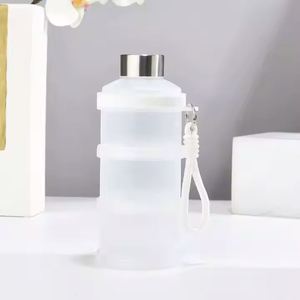 Vaso Mezclador Portátil de Plástico de 3 Capas para Proteínas en Polvo, Almacenamiento de Suplementos Fitness, Cápsulas Medicinales y Bebidas - Product Image 3